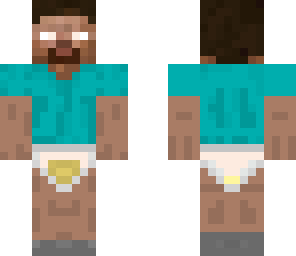 herobrine with diaper on