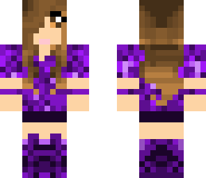 purple brunette