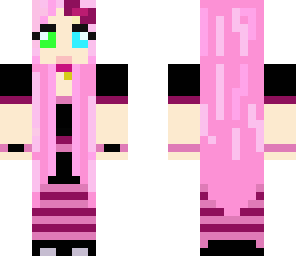 cute pink haired girl
