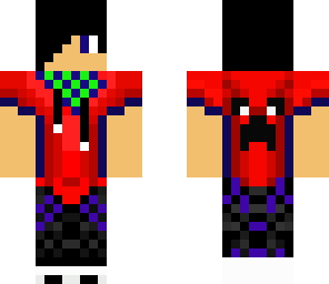 red and blue teenager