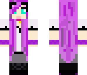 purple kitty girl