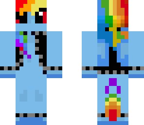 rainbow dash metalized