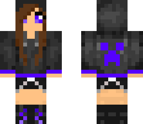 purple creeper hoodie