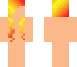 flame hair template
