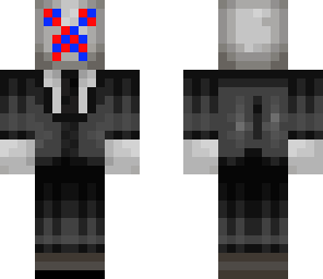 red and blue creeper slender man
