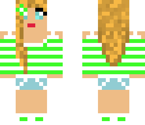 lime green girl