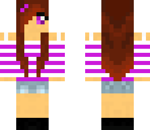 purple summer girl