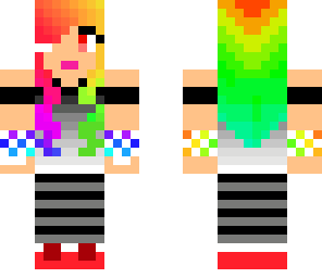 rainbow gamer girl