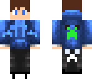 cool creeper blue boy