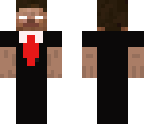 herobrine in a suit