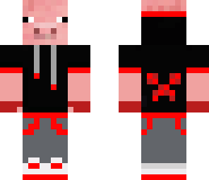 cool red pig