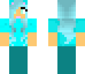 blue kitty girl