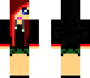 cute red and black girl