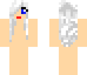 white hair girl base