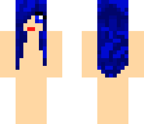 dark blue hair girl base