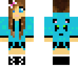 blue hoodie panda girl