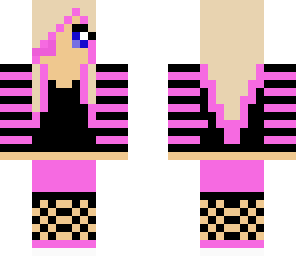 emo girl pink headset