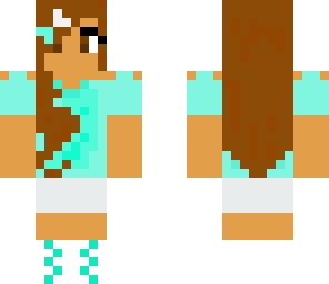 blue and white girl