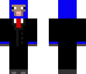 blue sheep in a suit by nathatk2000