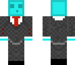 suited ligth blue slime