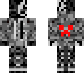 black and white enderman hoodie
