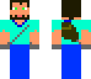 beard steve with backpack
