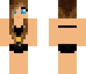 black swimsuit girl