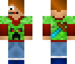 my custom skin with diamond sword