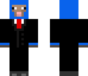 blue sheep in suit