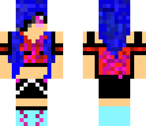 awesome blue haired chick