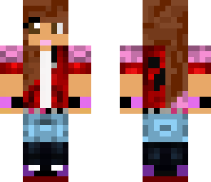edited half boy half girl skin