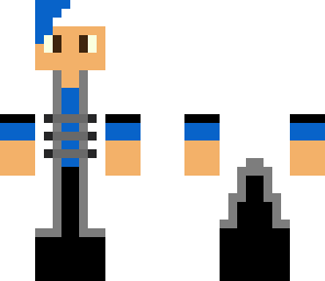 white and blue guy