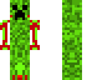 red and green creeper