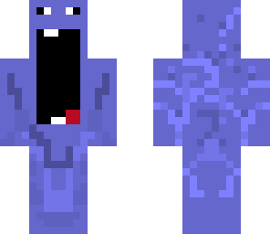blue gaping mouth guy