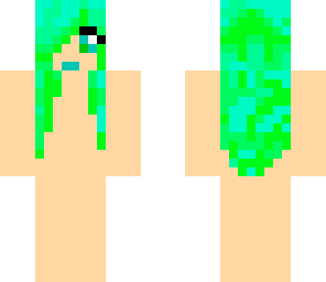 blue and green girl base