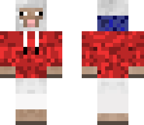 sheep with hoodie