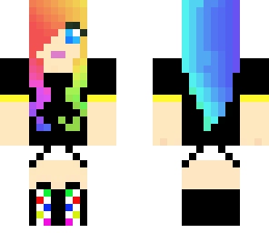 rainbow scene girl