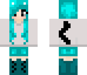 blue kitty girl