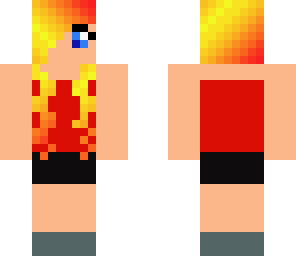 flame hair girl