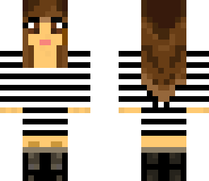 stripes and boots girl
