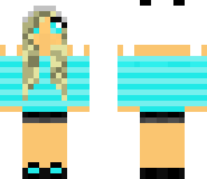 panda girl blue