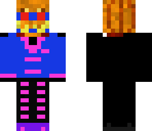 black and blue man