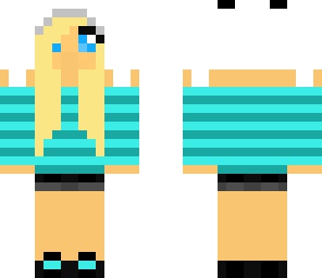 blue panda girl