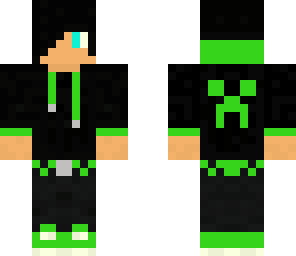 green hoodie