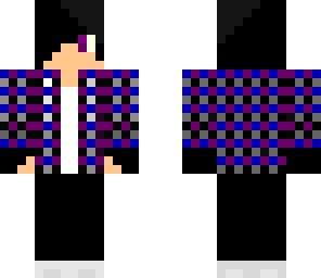 purple and blue checkered shirt boy