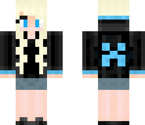black hoodie creeper girl