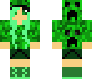 edited creeper girl