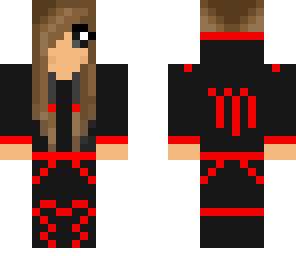 black and red monster girl