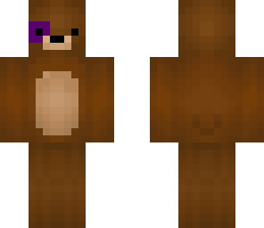 bear with a purple eye