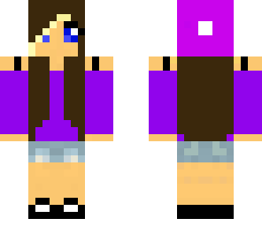 cute girl purple